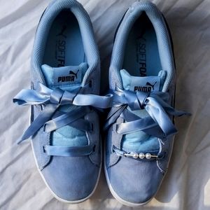 Puma Blue Suede Shoed